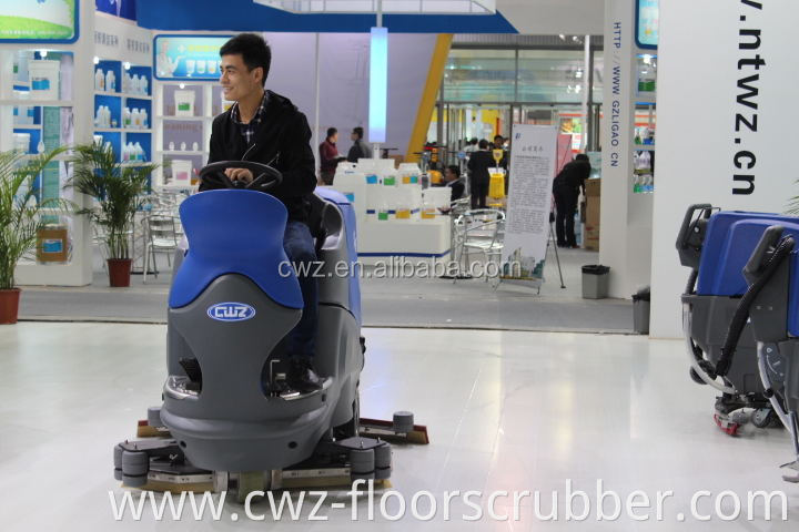 CE approved ride on floor scrubber drier for waiting hall